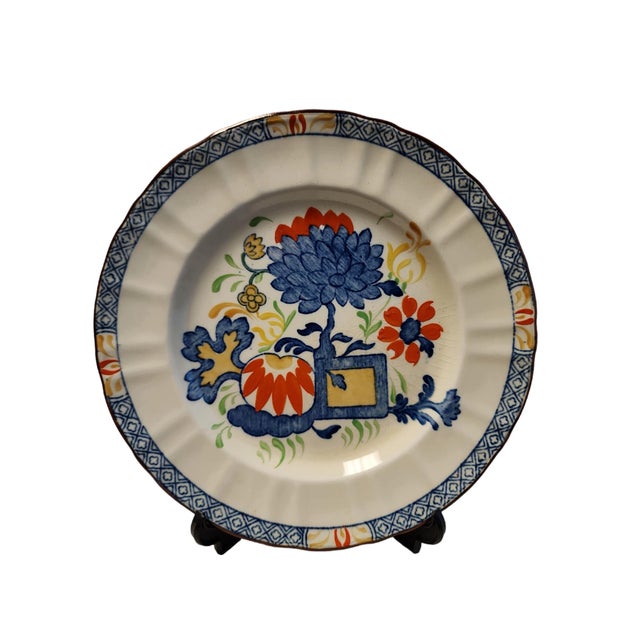 Trio of Early Mason's Jardiniere Pattern Plates - Circa 1894 For Sale In Atlanta - Image 6 of 8