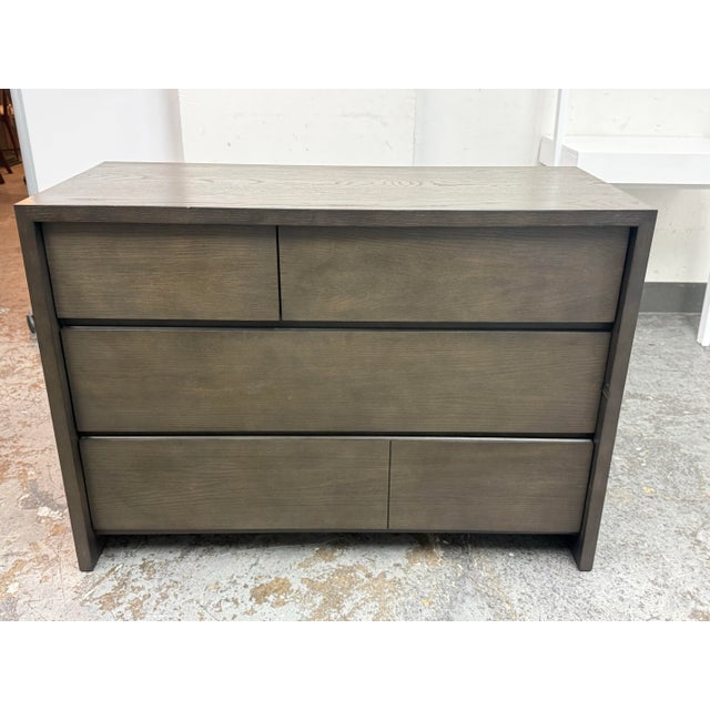 Contemporary Crate & Barrel Reed Dresser For Sale - Image 3 of 12