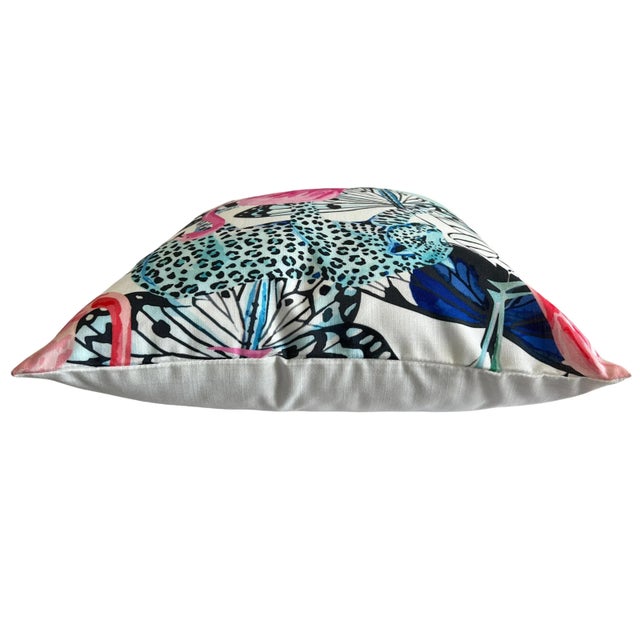 Contemporary It’s a Jungle Out There Tropical Animal Pillow Cover For Sale - Image 10 of 12