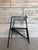 1980s Vintage Sculptural Occasional Chair in Black Steel and Perforated Metal, 1980s For Sale - Image 5 of 12