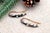 Gold Earrings with Diamond Stud, Set of 2 For Sale - Image 4 of 7