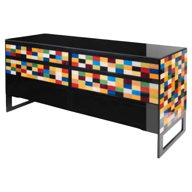 Black Venice Rialto Chest of Drawers by Morici For Sale - Image 8 of 8