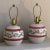 Oh so cute! This vintage pair of hand-glazed spherical pottery lamps are in excellent vintage condition with no chips,...