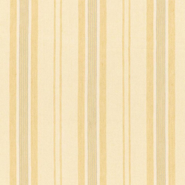 Contemporary Sample - Schumacher Sagaponic Linen Stripe Fabric in Sisal For Sale - Image 3 of 3