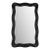 Black Teak Wave Modern Full Length Mirror For Sale
