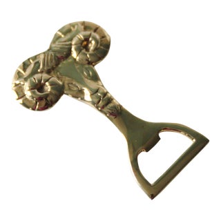 Brass Ram Bottle Opener For Sale