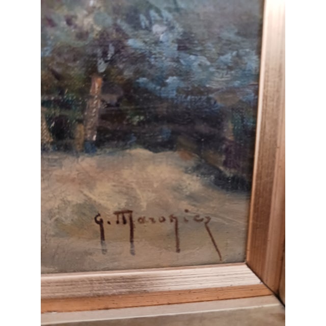 Georges Philibert Charles Maroniez Late 19th Century Dutch Landscape Listed For Sale - Image 4 of 6