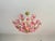 Vintage Murano Glass Floral Chandelier – Rare Deep Pink Flowers, Flush Mount For Sale - Image 11 of 18