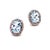 Natural Aquamarine Diamond Stud Earrings 14k WG 5.46 TCW Certified For Sale - Image 13 of 15