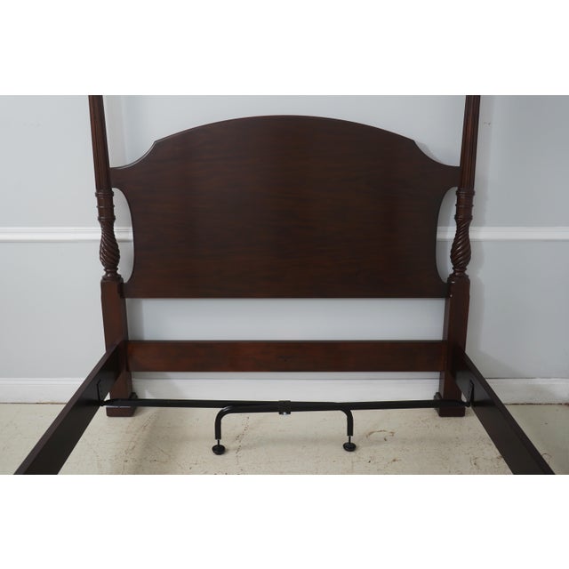 Traditional Henkel Harris Model 307 Mahogany Queen Size Poster Bed For Sale - Image 3 of 17