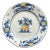 French Country Style Blue and Yellow Decorative Plate For Sale