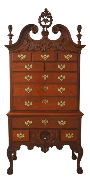 Kindel Winterthur Van Pelt Mahogany Highboy