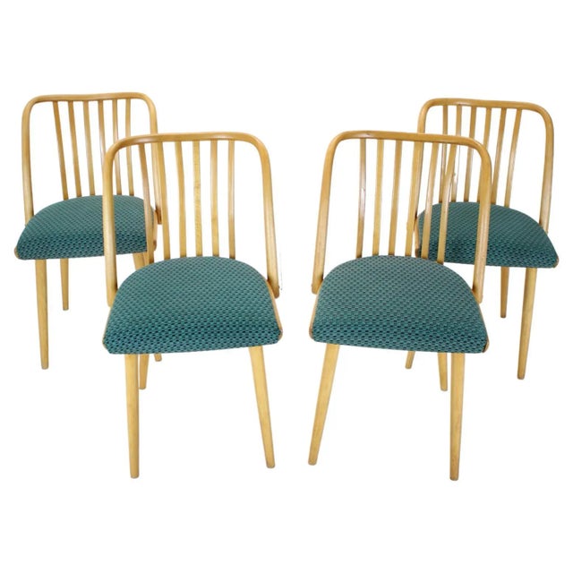 Czechoslovakian Dining Chairs by Antonin Suman, 1960s, Set of 4 For Sale - Image 13 of 13