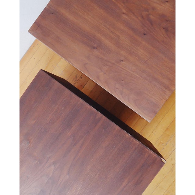 Pair of 1970s Postmodern Plinth End Tables For Sale - Image 9 of 11
