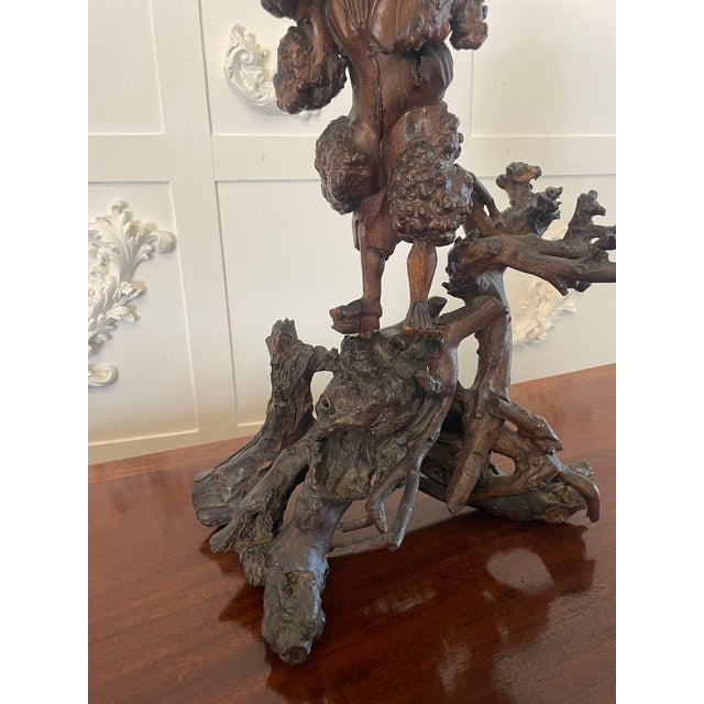 19th Century Chinese Root Carving, 1860s For Sale - Image 4 of 11