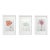 Set of 3 - Organic Modern Minimalist Flower Studies | Botanical Paintings | Herbarium Wall Art | Unframed For Sale