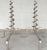 Metal Mid 20th Century French Modern Silvered Iron Andirons - a Pair For Sale - Image 7 of 11