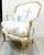 Antique Framed French Louis XV Style Bergère Chair Scalamandre Fabric For Sale - Image 10 of 15