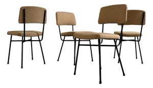 Vintage Italian Chairs, 1960s, Set of 4