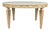 Mid 20th Century Italian Vintage Neoclassical Style Pine Dining Table with Marble Top and Swags For Sale