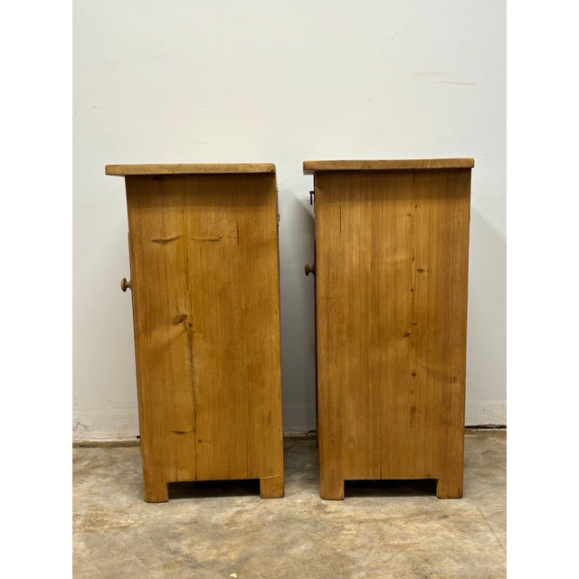 Antique European Pine Nightstands For Sale - Image 11 of 11