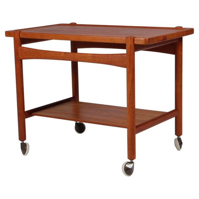 Brown Tray Table in Oak by Hans J. Wegner for Andreas Tuck For Sale - Image 8 of 8
