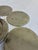 Silver Vintage Silver Engraved Coaster Set – Set of 6 Coasters With Holder For Sale - Image 8 of 13
