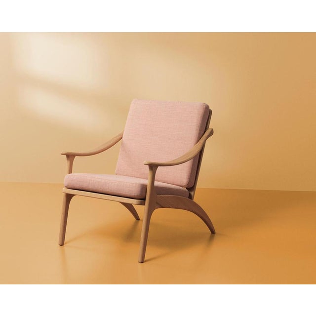 Blue Lean Back Lounge Chair in Teak by Warm Nordic For Sale - Image 8 of 14