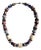 Vintage Wood, Lucite and Stone Necklace For Sale