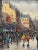 Vitti 20th Century artist, describes romantic city of Paris, France in a beautiful way on this oil on canvas creation.....