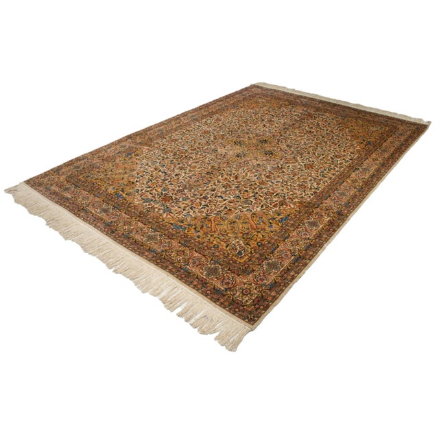 Vintage Fine Bulgarian Isfahan Design Rug - 10'2" X 14'3" For Sale - Image 4 of 13