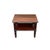 1980s Oriental Rosewood Brown Square Legs Rectangular Side Table Display Stand For Sale - Image 5 of 6