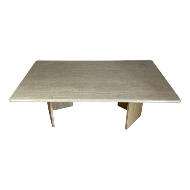 Vintage Travertine Coffee Table, 1970s For Sale