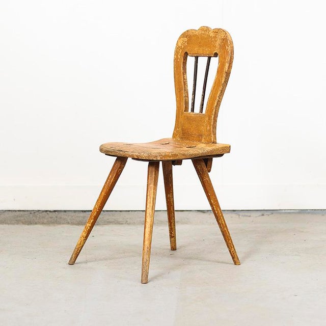 Contemporary Primitive Rustic Farmhouse Wabi Sabi Mountain Chair, 1800s For Sale - Image 3 of 10