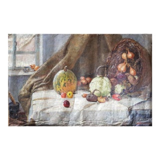 Still Life Oil Painting, Ukrainian Soviet Art, 1978 75-116 For Sale