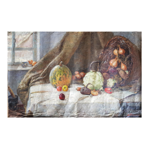 Still Life Oil Painting, Ukrainian Soviet Art, 1978 75-116