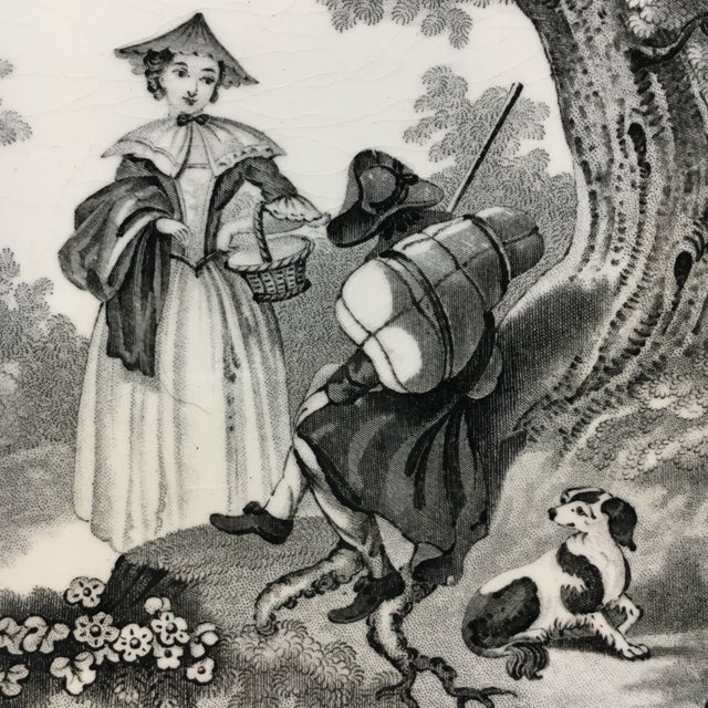 Ceramic Watteau Series - Minton's China Works Tile - I For Sale - Image 7 of 7