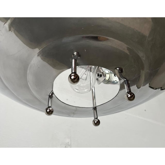 Mid-Century Modern Art Deco Style Pendant Lamp, 1950s For Sale - Image 5 of 18