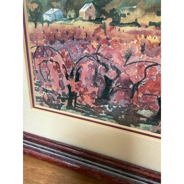 Ellie Marshall Watercolor Landscapes, Set of Two For Sale In San Francisco - Image 6 of 12