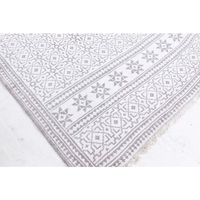 Cotton Agra Runner (Size Adjusted) Size: 5'4" × 16'1" (162 × 490 cm) A Midcentury North Indian Agra cotton size adjusted...