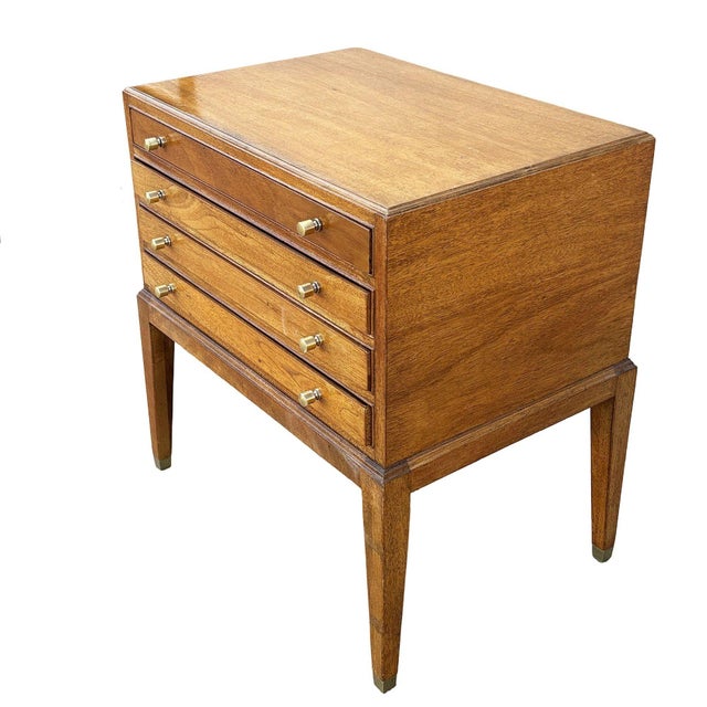 1950s 1950s Danish Modern Mahogany Chest of 4 Side Table Stands by Frits Henningsen, Attributed For Sale - Image 5 of 11