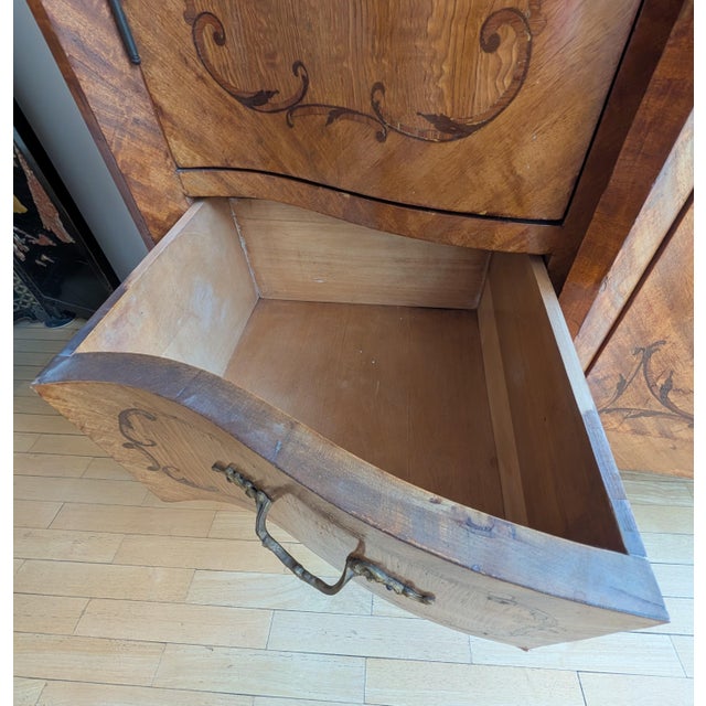1882 Italian Ashwood Triple Armoire For Sale - Image 12 of 14