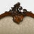 Wood Antique Rococo Carved Wood Hall Bench With Upholstered Back and Seat For Sale - Image 7 of 8