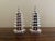 Godinger Silver Godinger Chinoiserie Pagoda Salt and Pepper Shakers For Sale - Image 4 of 8