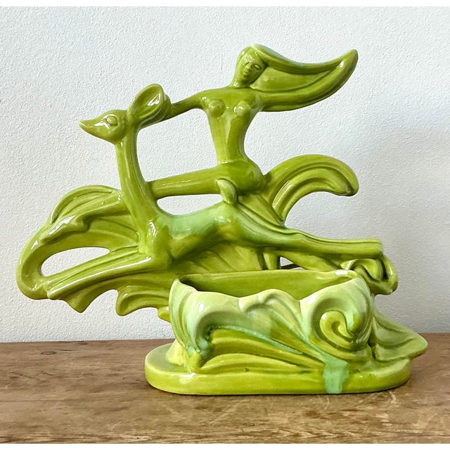 Mid-Century Modern Vintage MCM Royal Haeger Glazed Ceramic Lamp For Sale - Image 3 of 12