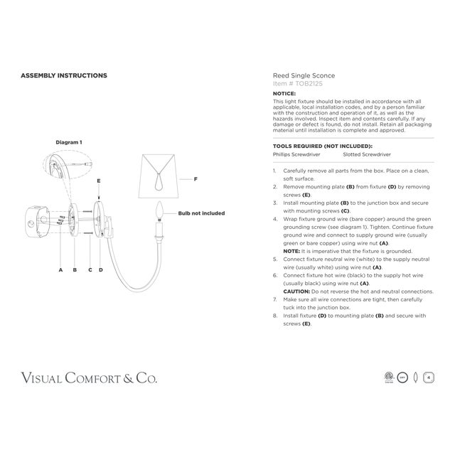 Visual Comfort Thomas O'Brien for Visual Comfort Signature Reed Single Sconce in Bronze with Linen Shade For Sale - Image 4 of 5