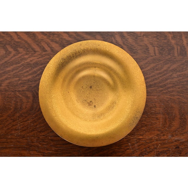 Tiffany Studios New York Bronze Doré Plate or Shallow Bowl For Sale - Image 9 of 9