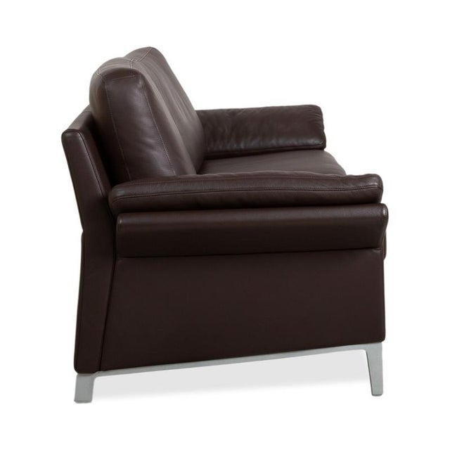 Three-Seater Sofas in Leather from Rolf Benz, Set of 2 For Sale - Image 10 of 14
