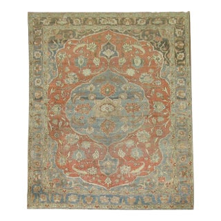 Zabihi Collection Antique Persian Tabriz Rug - 9' x 12'4" For Sale