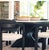 Sophisticated materials take a cue from modern geometry to create this spectacular dining room set for 6 people. Black...